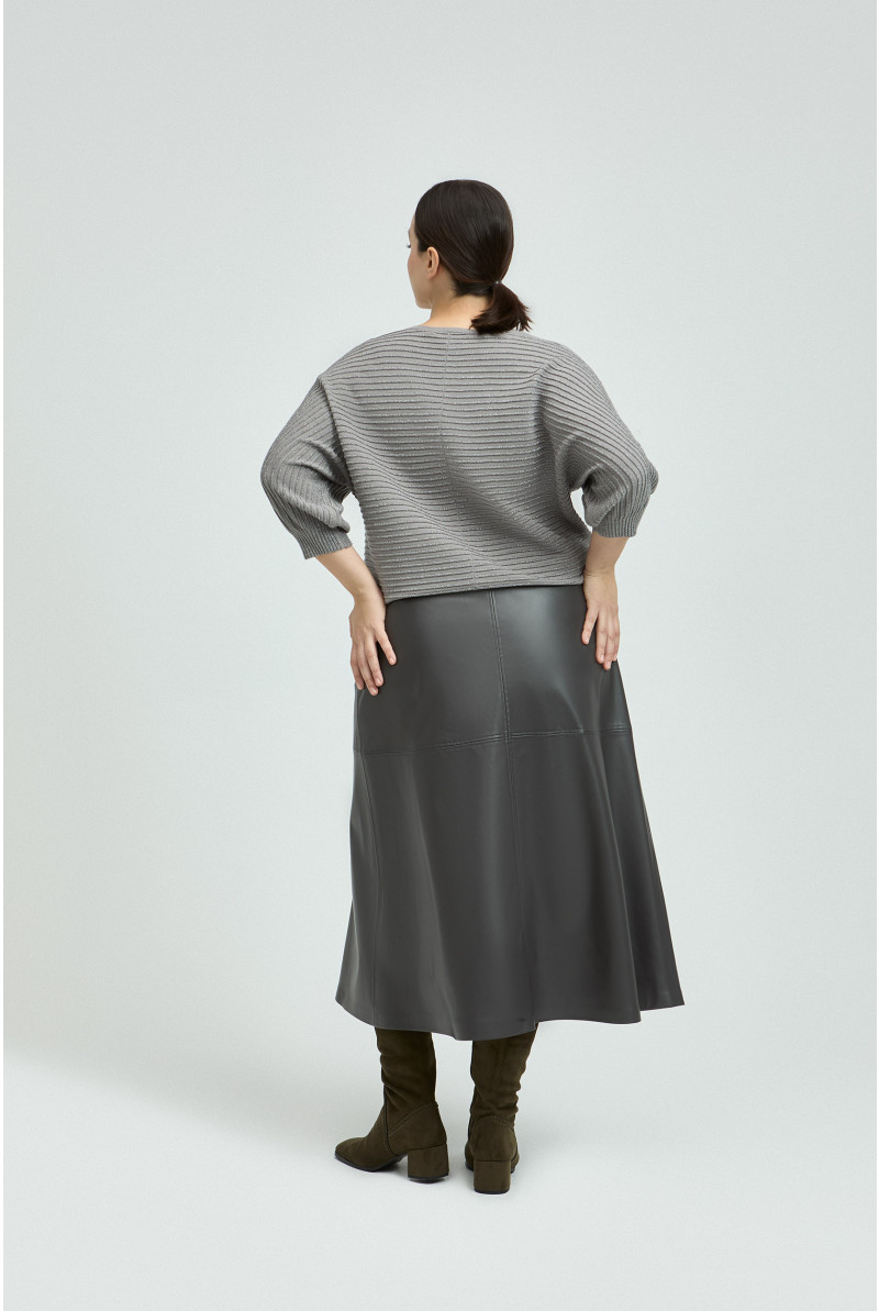 Trui in lurex met ronde hals
