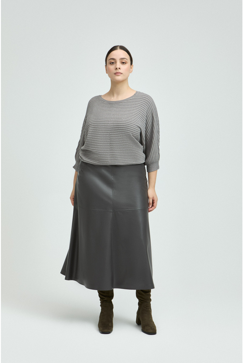 Trui in lurex met ronde hals