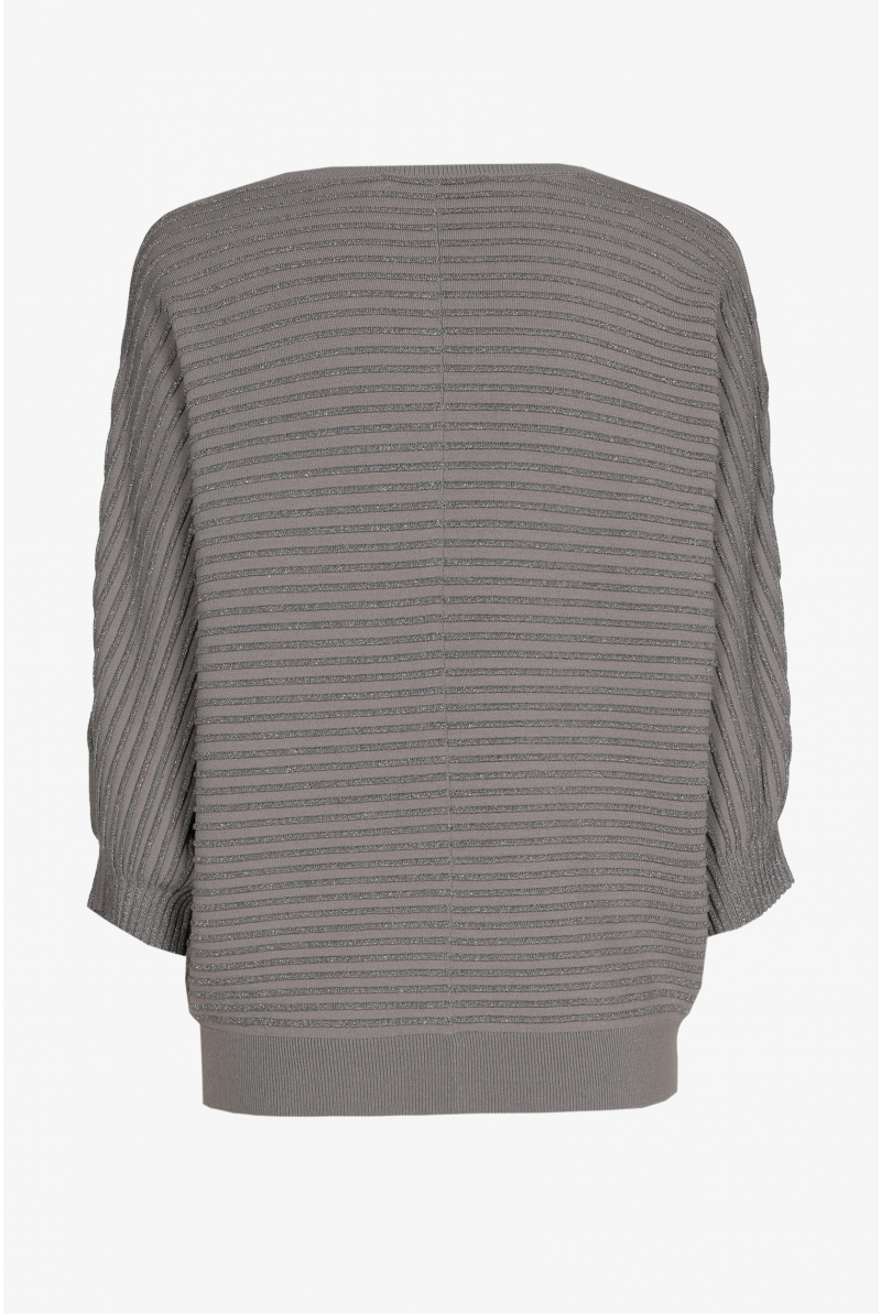 Trui in lurex met ronde hals