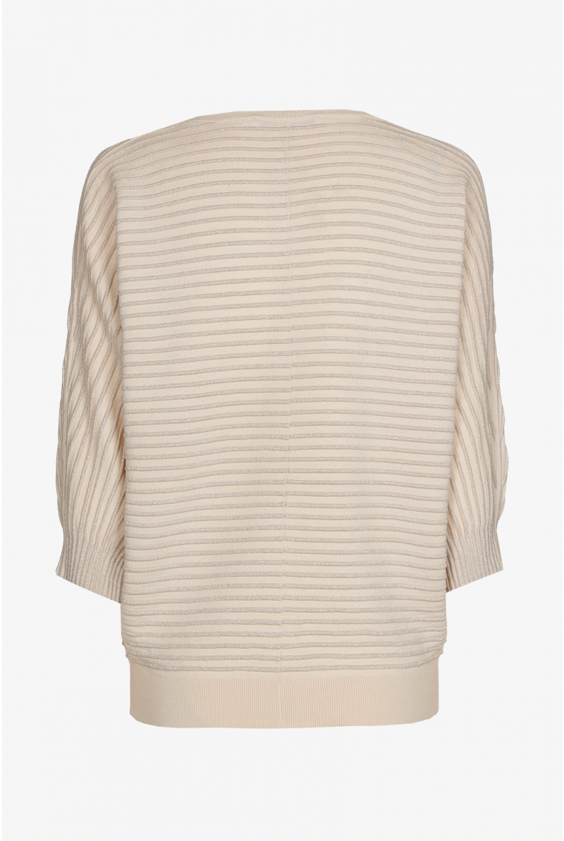Trui in lurex met ronde hals