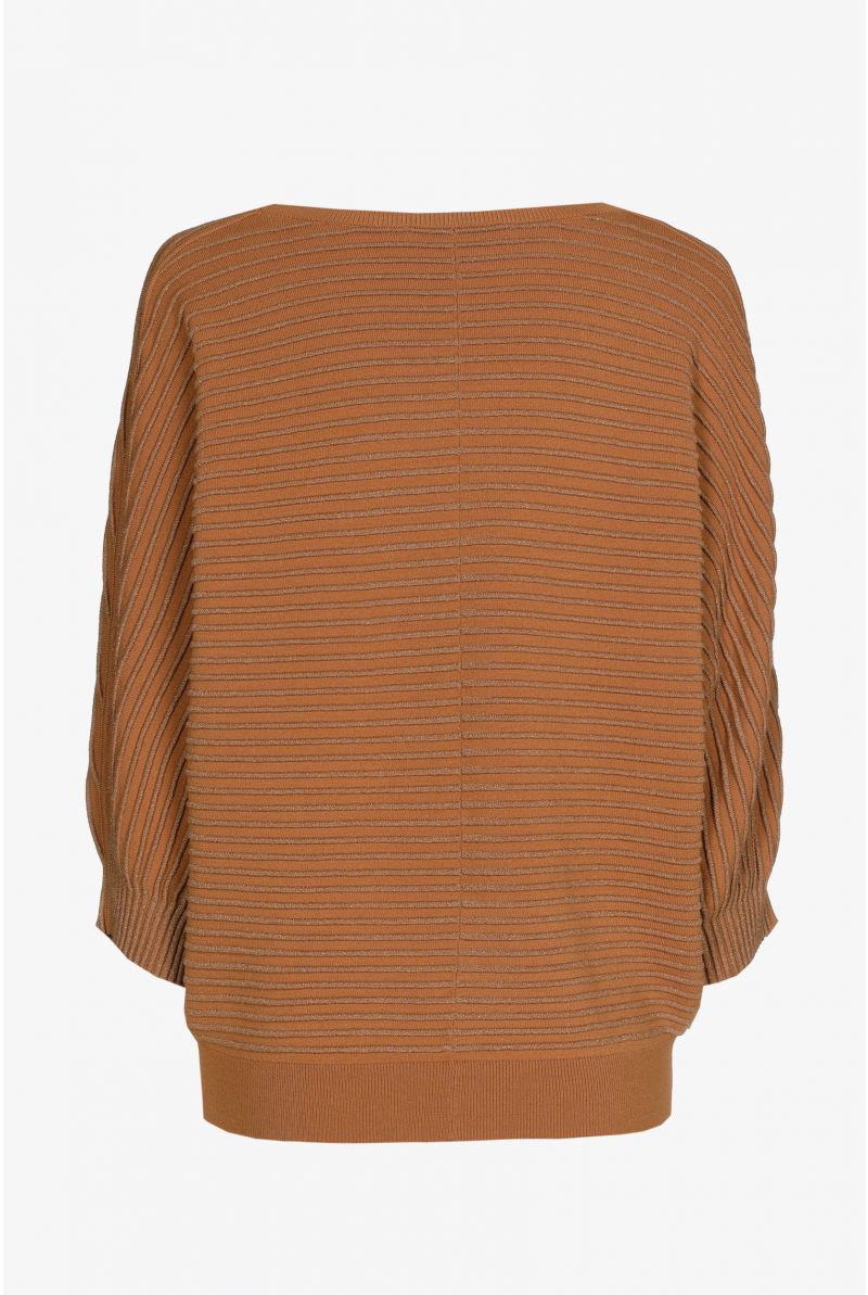 Trui in lurex met ronde hals