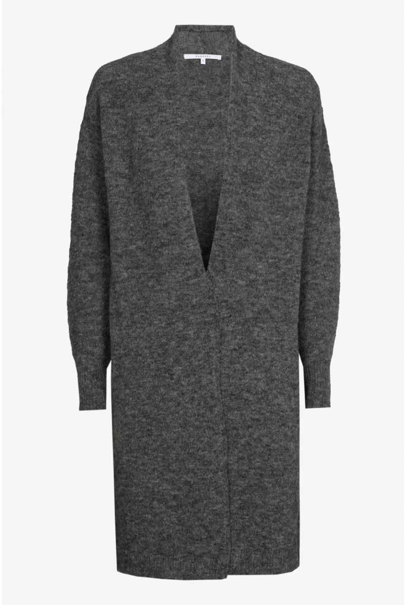 Lange gilet met alpacawol