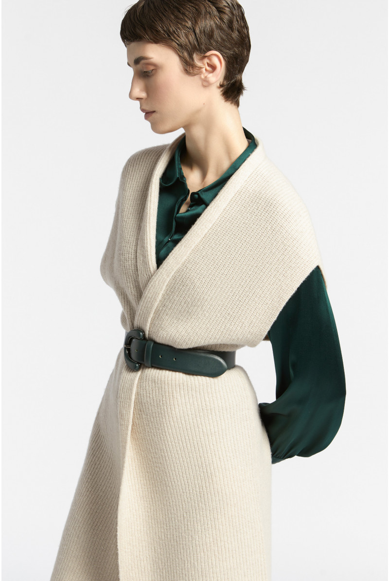 Long cardigan with belt online