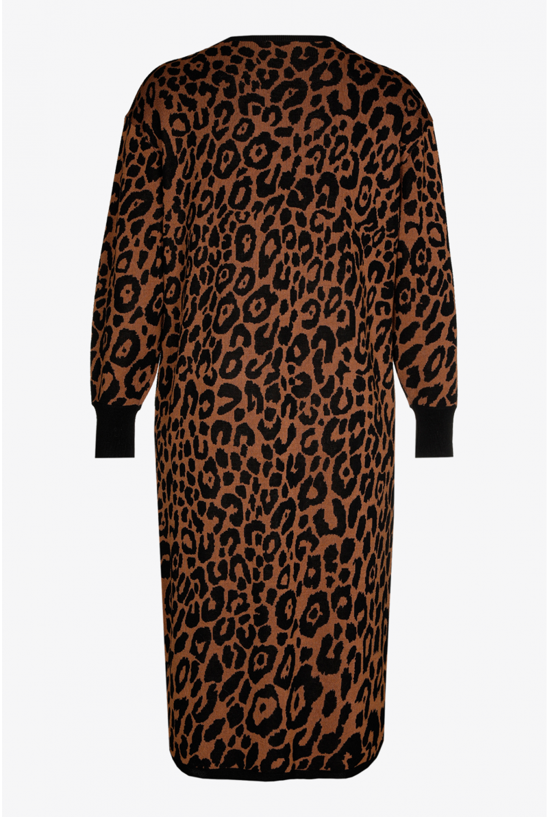 Lange jurk met luipaardprint