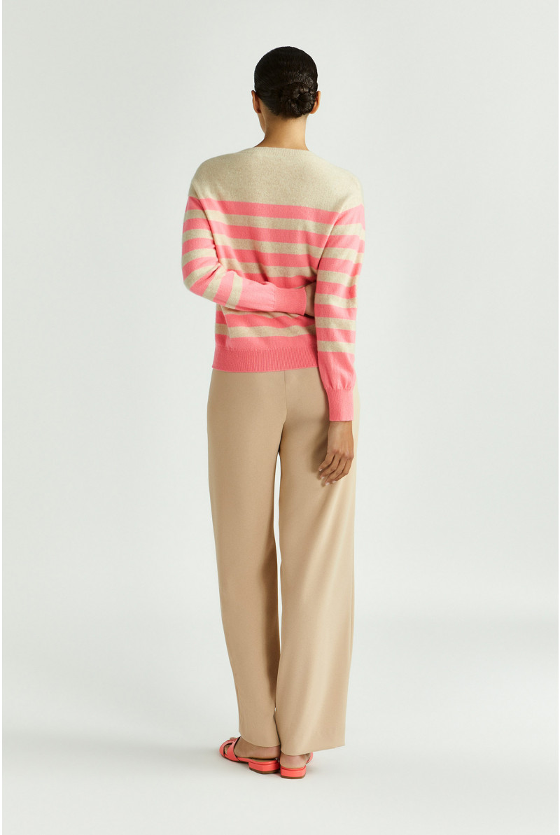 Gestreifter Pullover aus Kaschmir