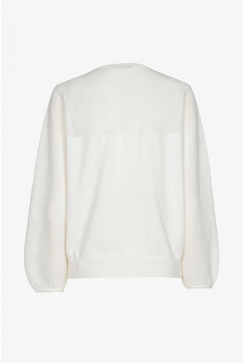 Pull doux en maille ajourée