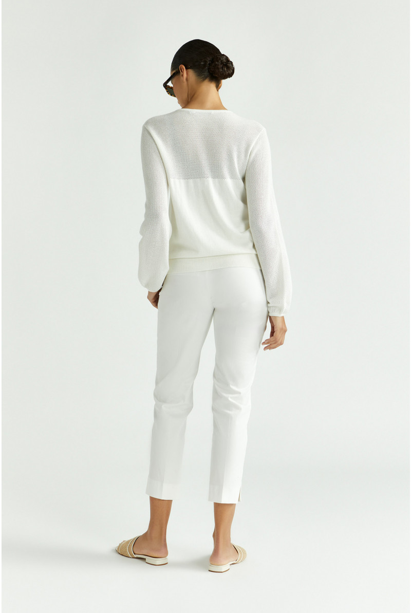Pull doux en maille ajourée