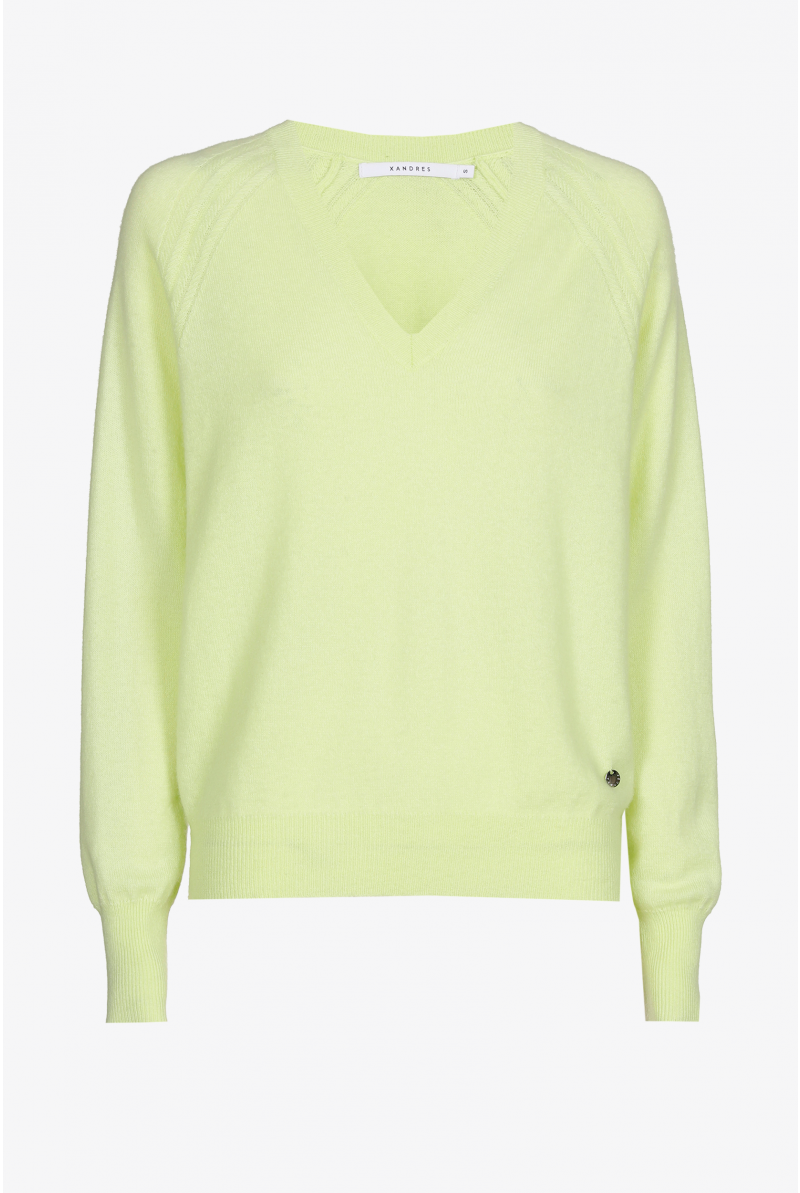 Pull en cachemire avec encolure en V
