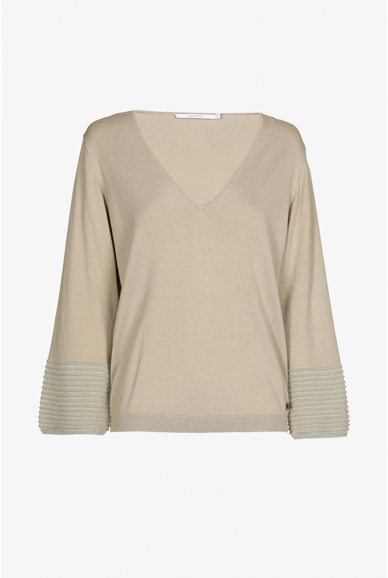Pull d’été en soie et en lurex