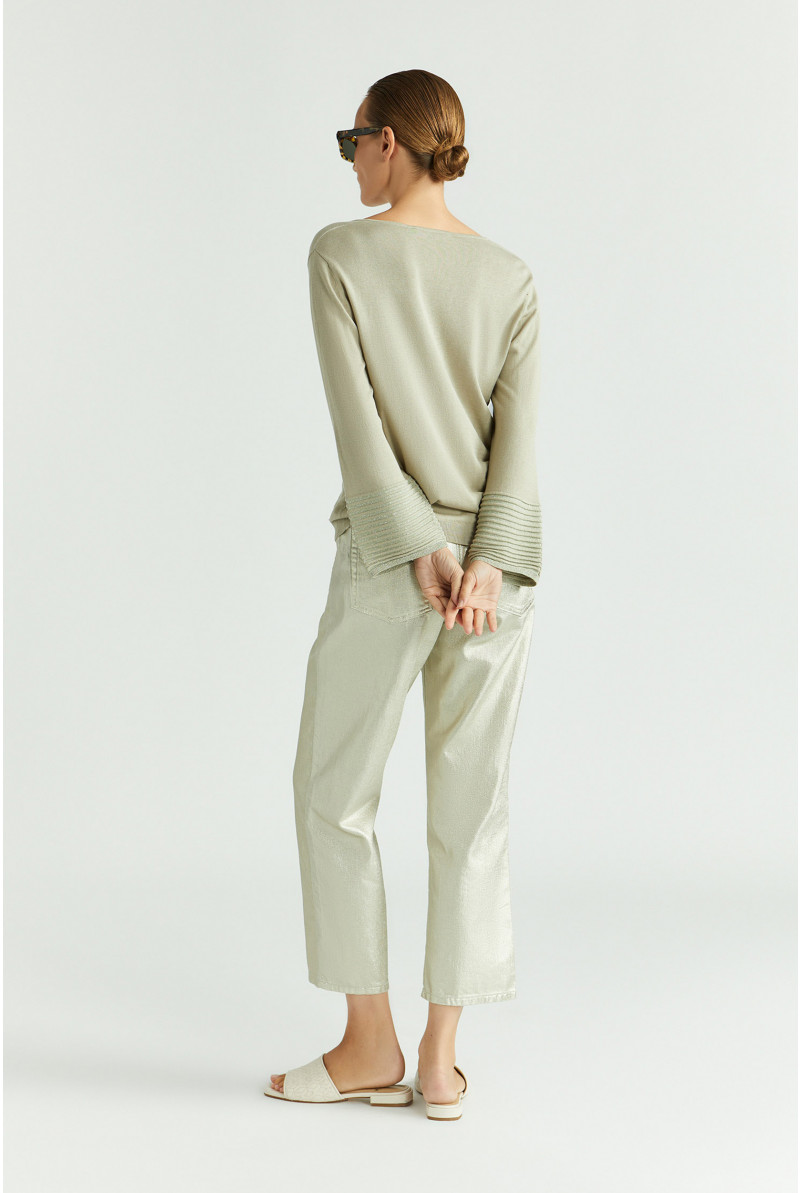 Pull d’été en soie et en lurex