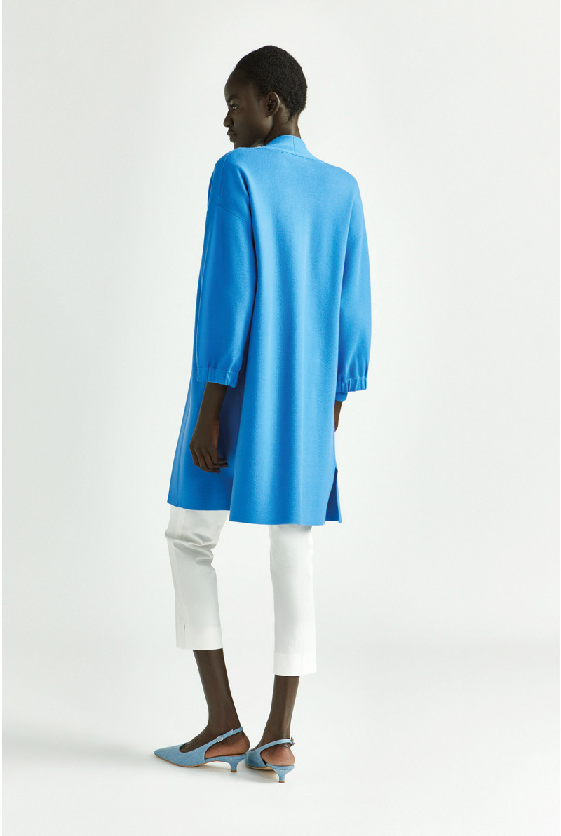 Long gilet without fastening