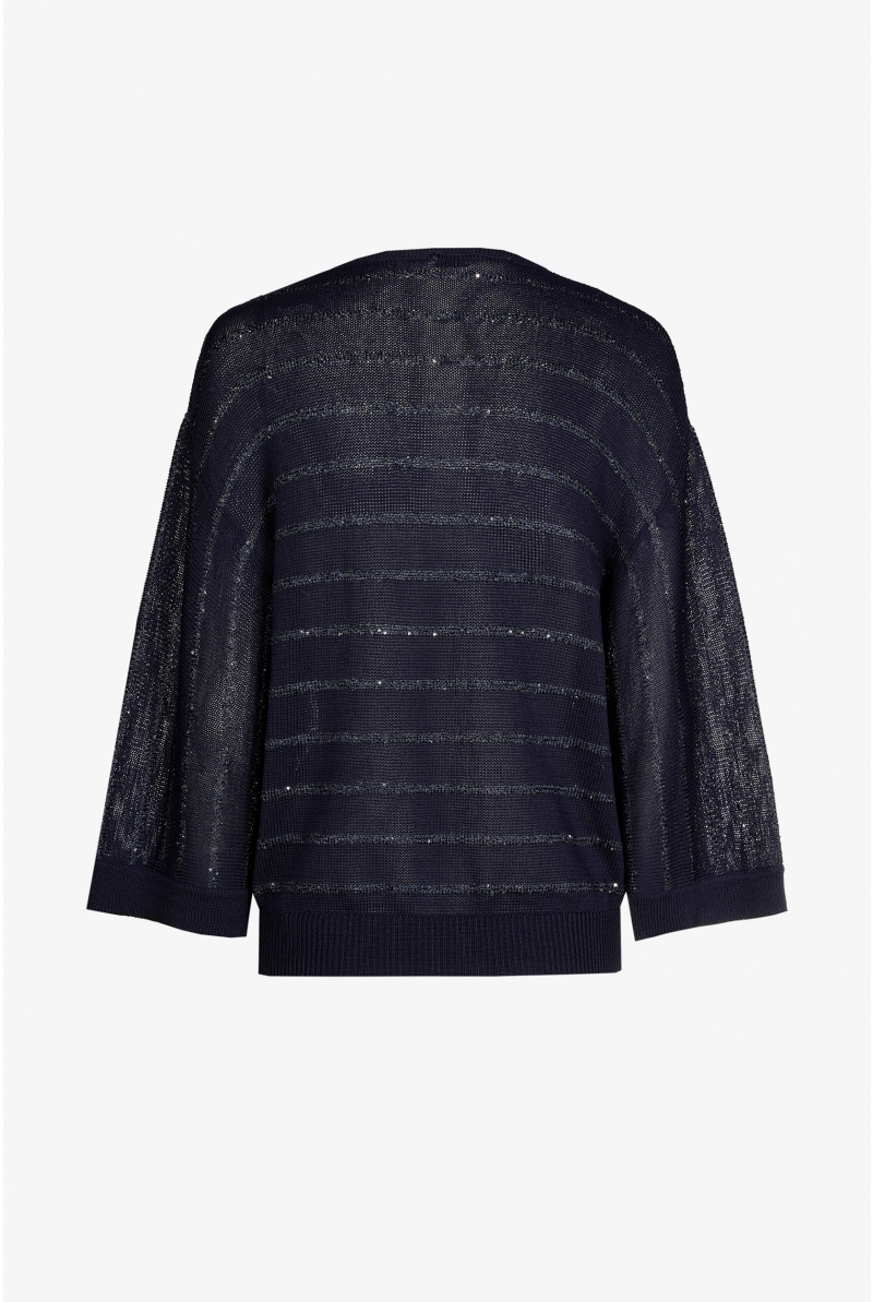 Pull rayé en viscose fine