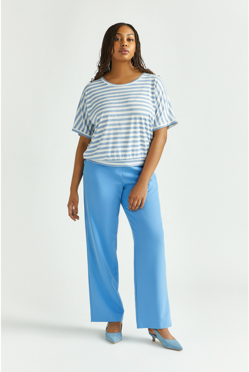 Gestreept T-shirt met lurex