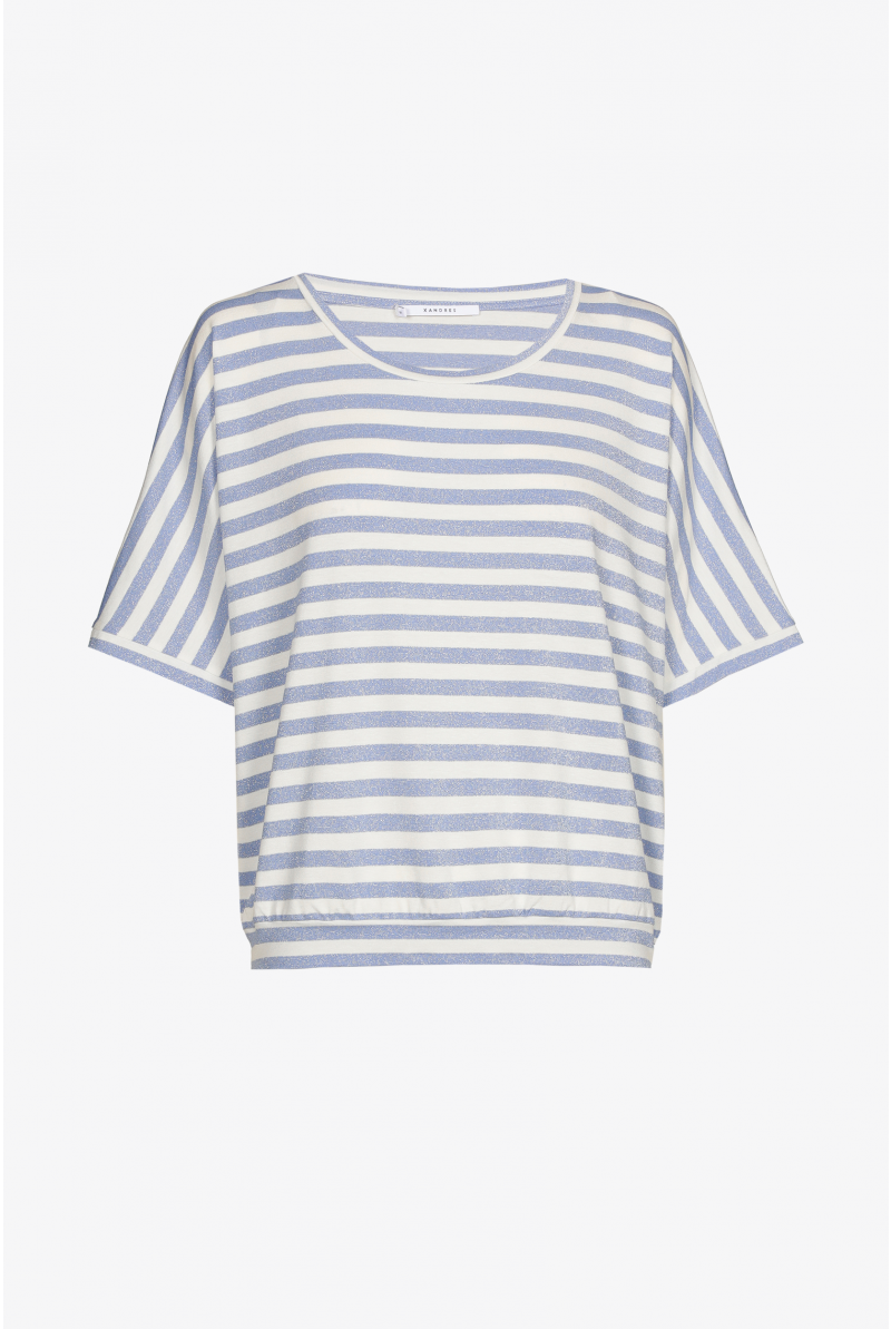 Gestreept T-shirt met lurex