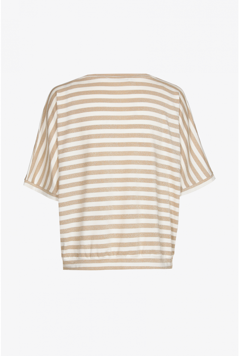 Striped T-shirt with lurex