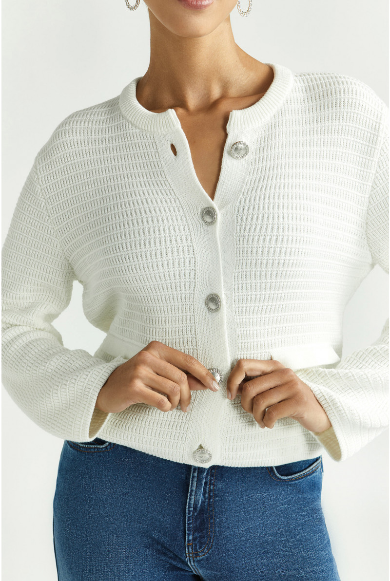 Knitted cotton jacket
