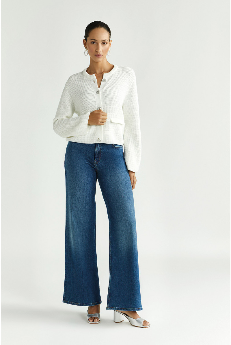 Knitted cotton jacket