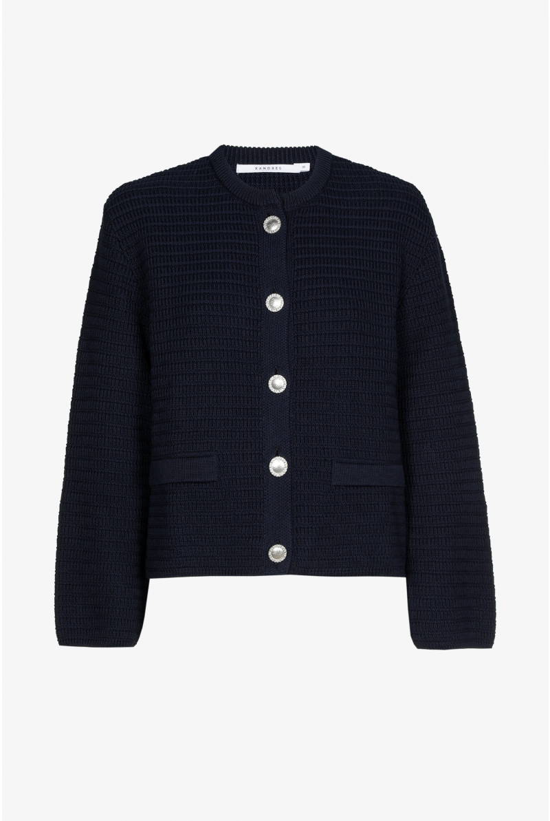 Veste en coton tricoté