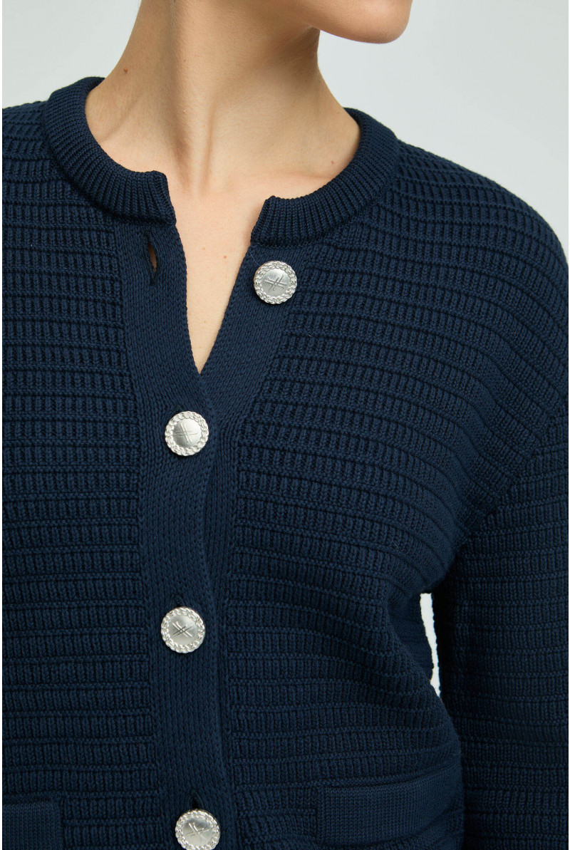 Veste en coton tricoté