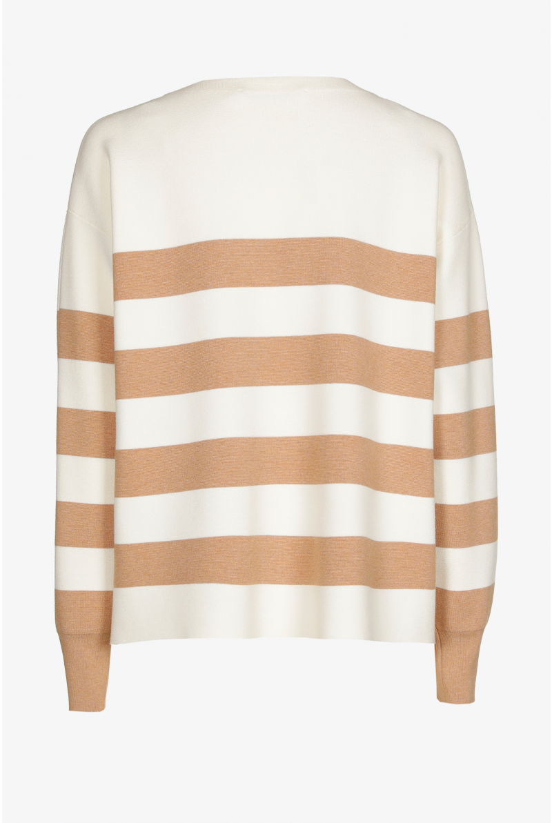 Pull rayé en tissu milano