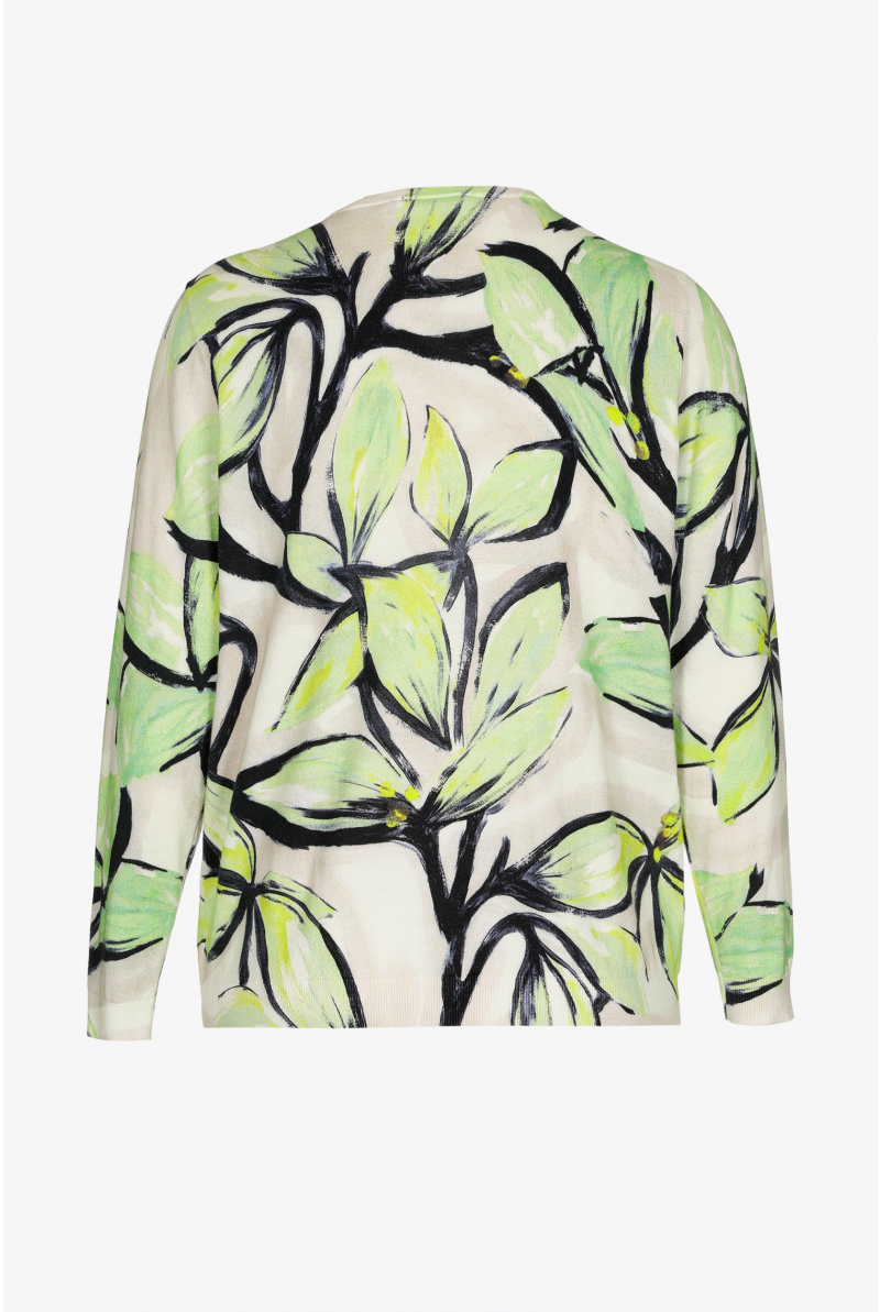 Katoenen gilet met bloemenprint
