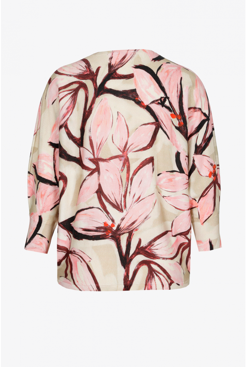 Katoenen pull met bloemenprint