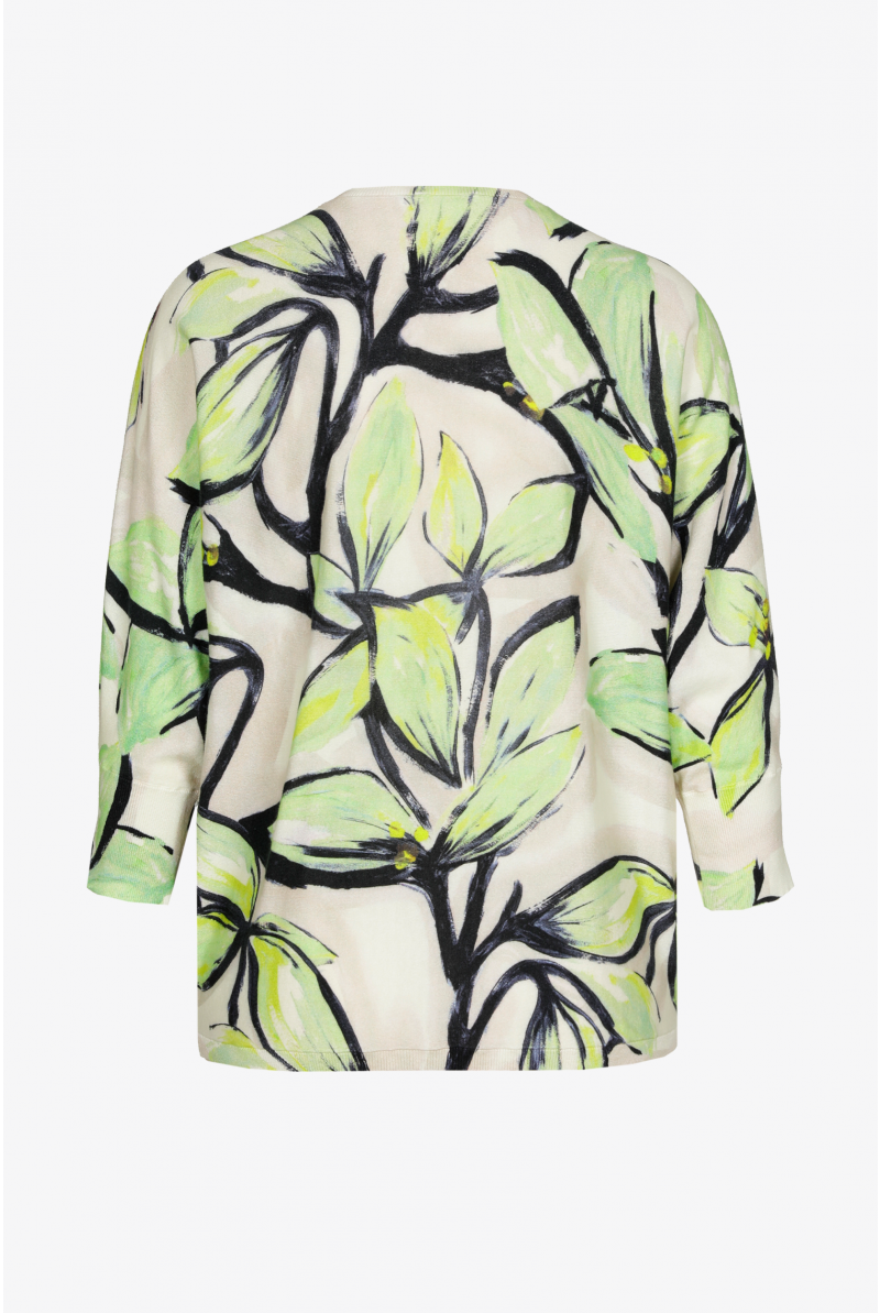 Pull en coton à motif floral