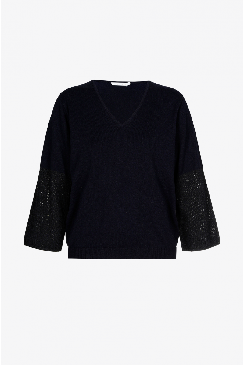 Pull en fine maille ajourée