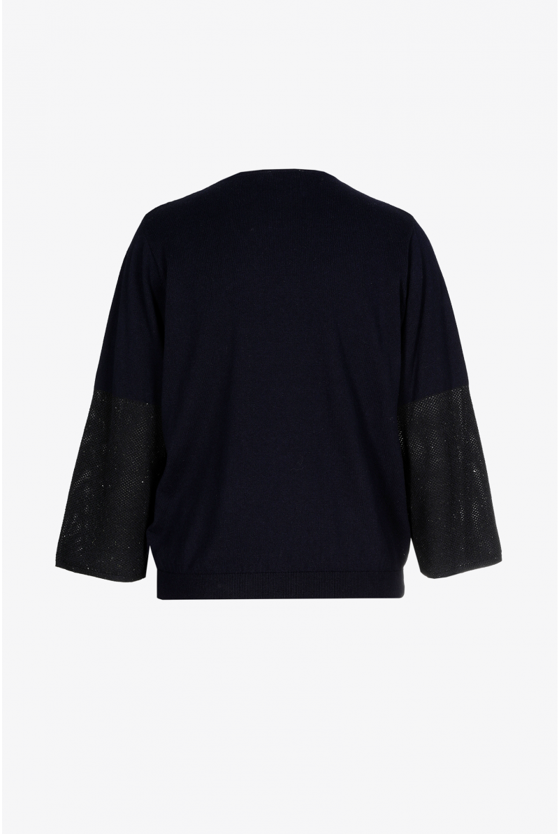 Pull en fine maille ajourée