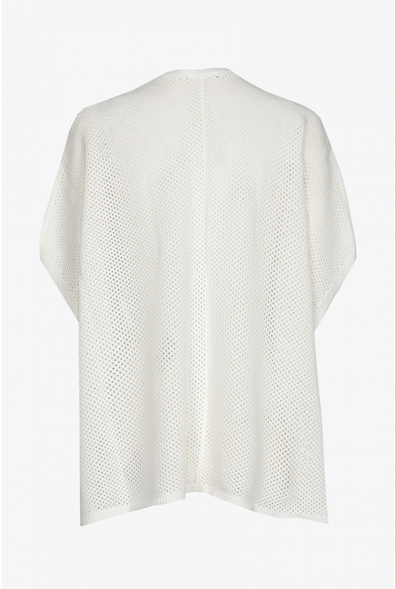 Openwork knitted waistcoat