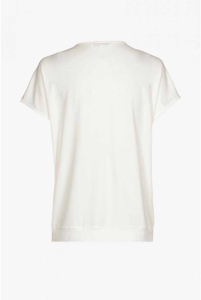 T-shirt with cache-coeur look