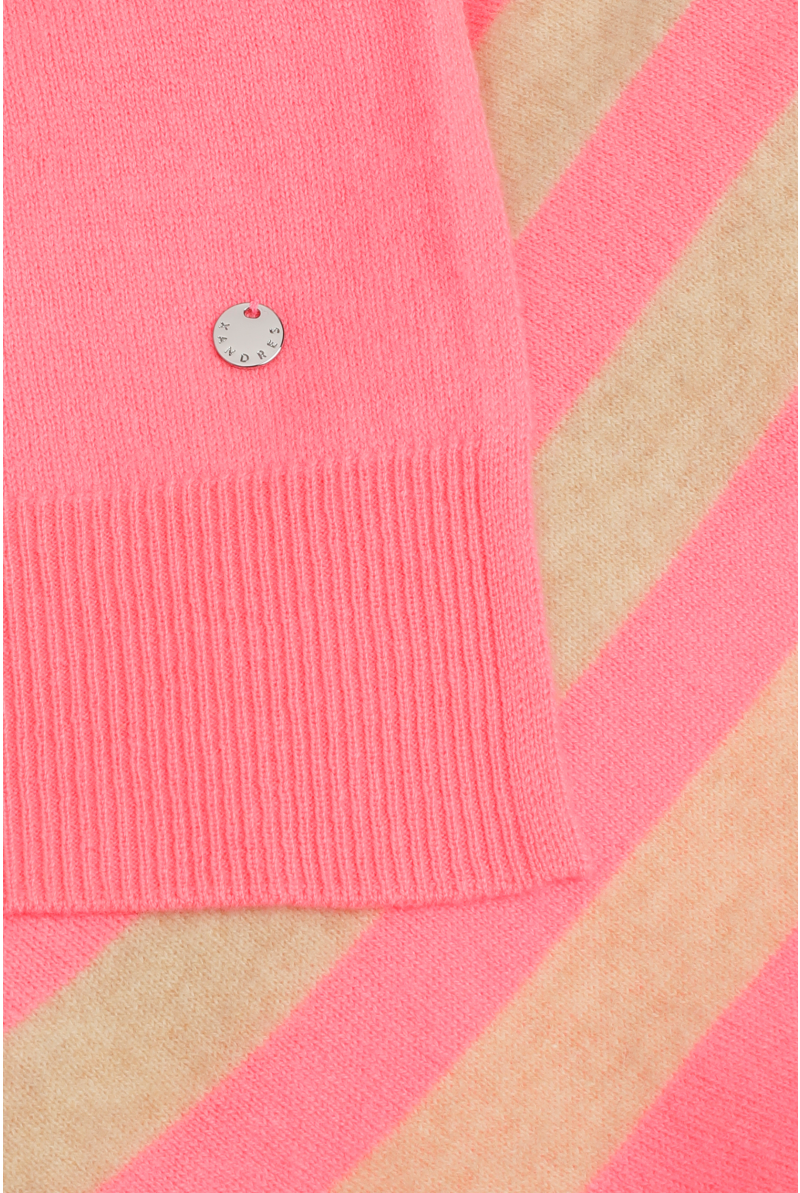 Gestreepte sjaal van cashmere