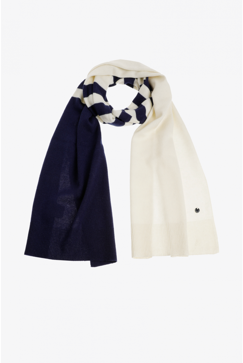 Gestreepte sjaal van cashmere