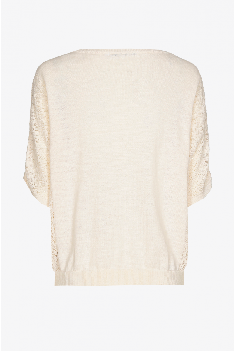 Jumper with openwork knit details