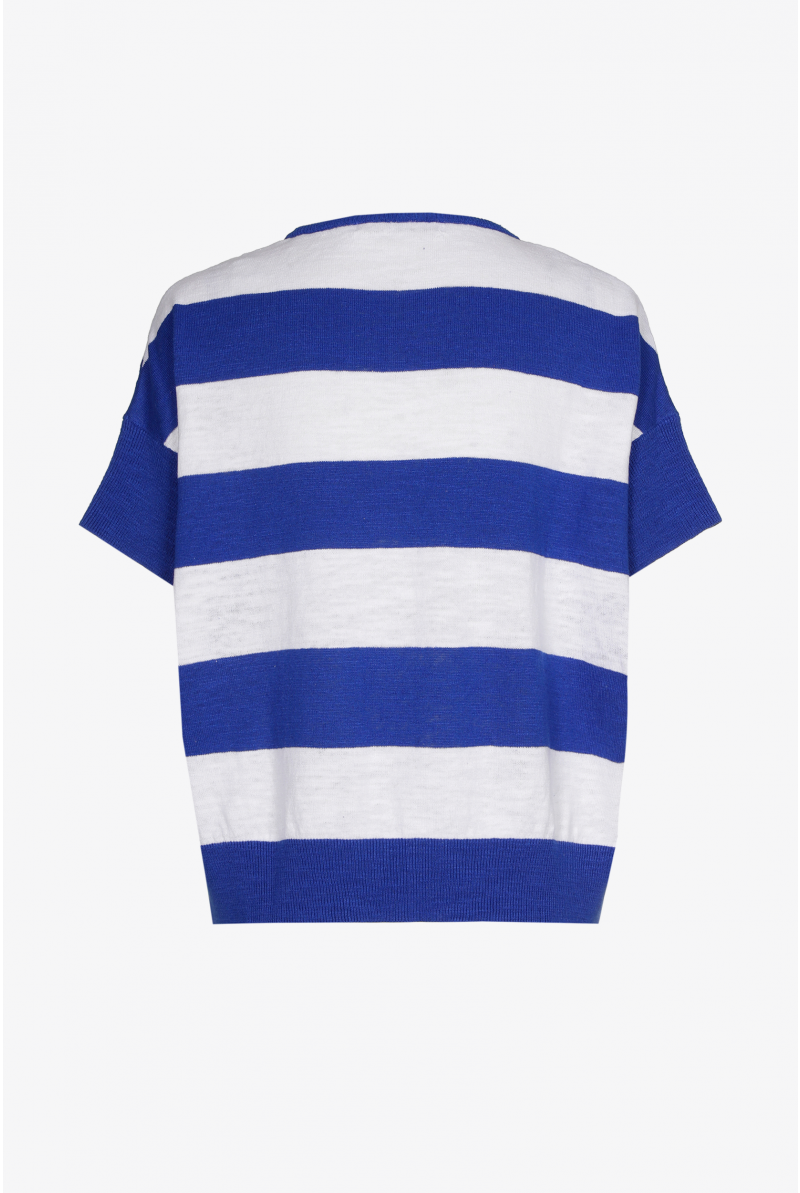 Jumper with block stripes
