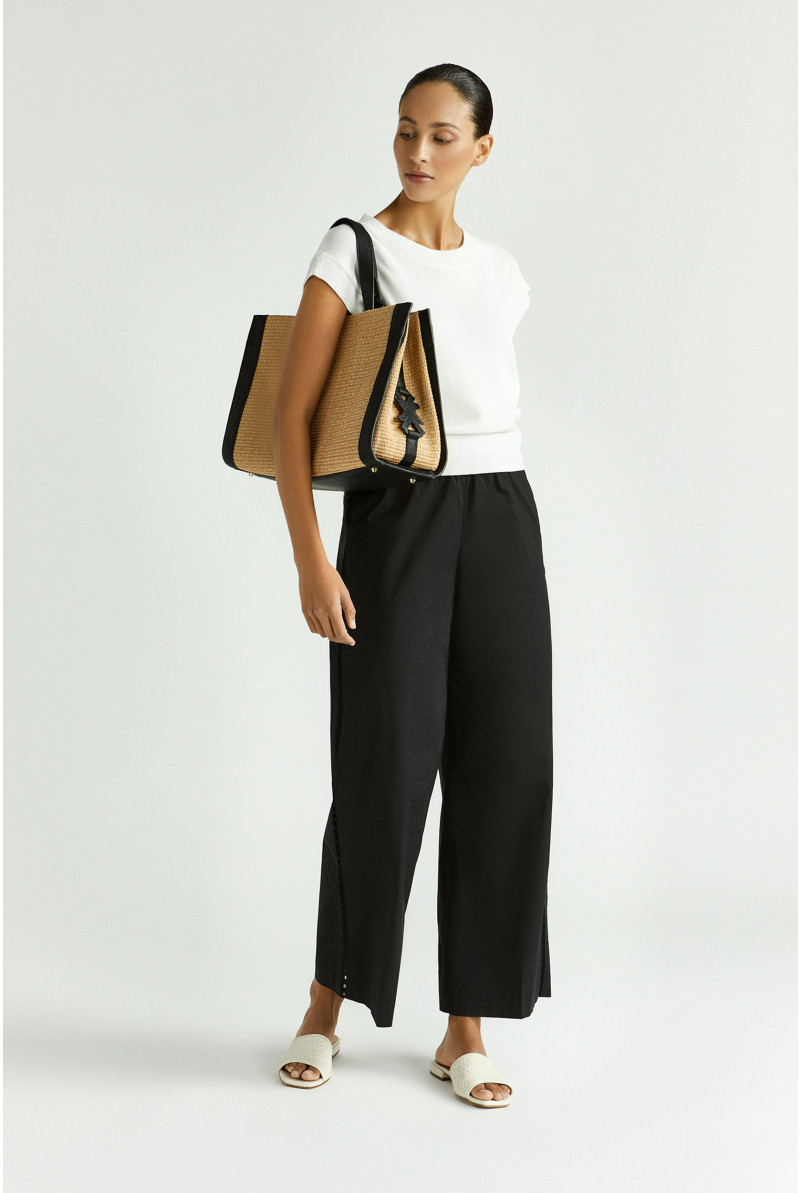 Mouwloze pull met fantasieboord