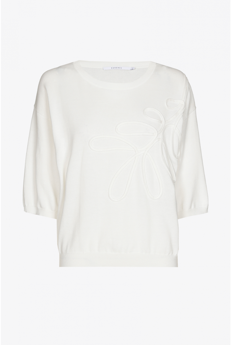 Pull brodé