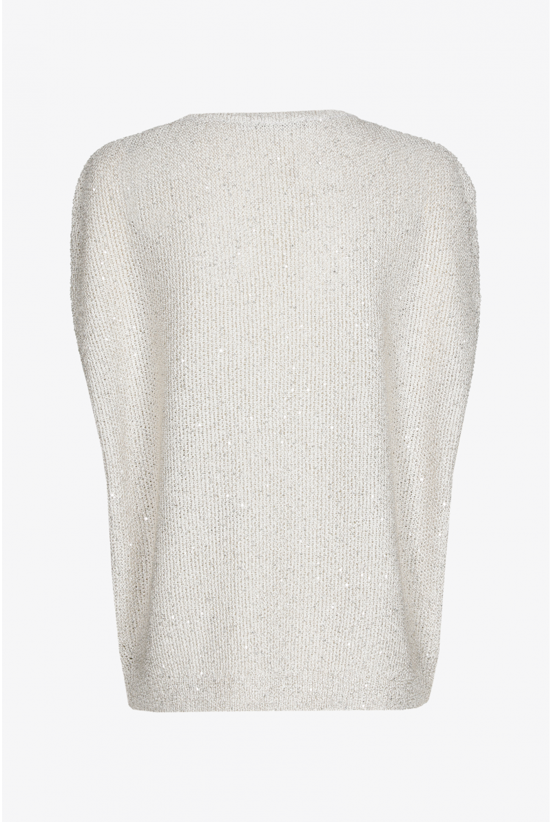 Petit pull pailleté sans manches