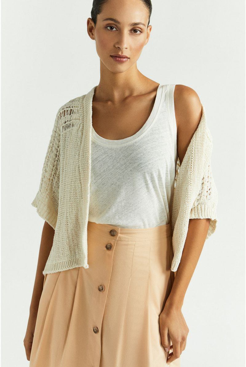 Gilet met open steek