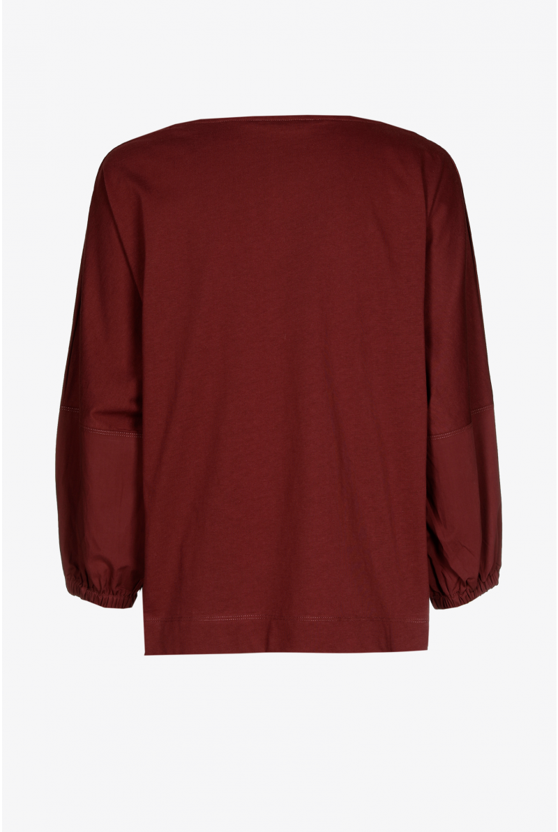 Blouse in T-shirt fabric