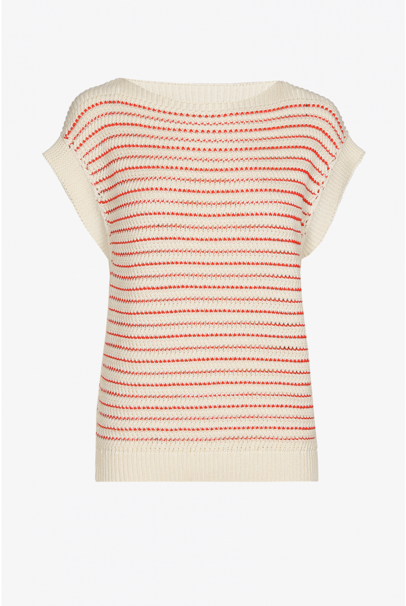 Chunky knit sleeveless pullover