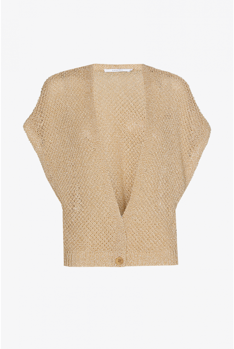 Mouwloos gilet met structuur