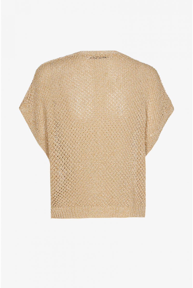 Mouwloos gilet met structuur