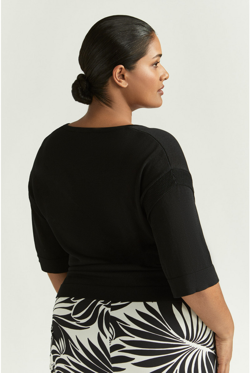 Petit pull multicouche à manches courtes