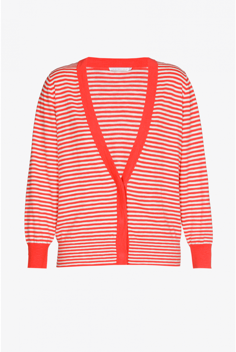 Gilet rayé en jersey