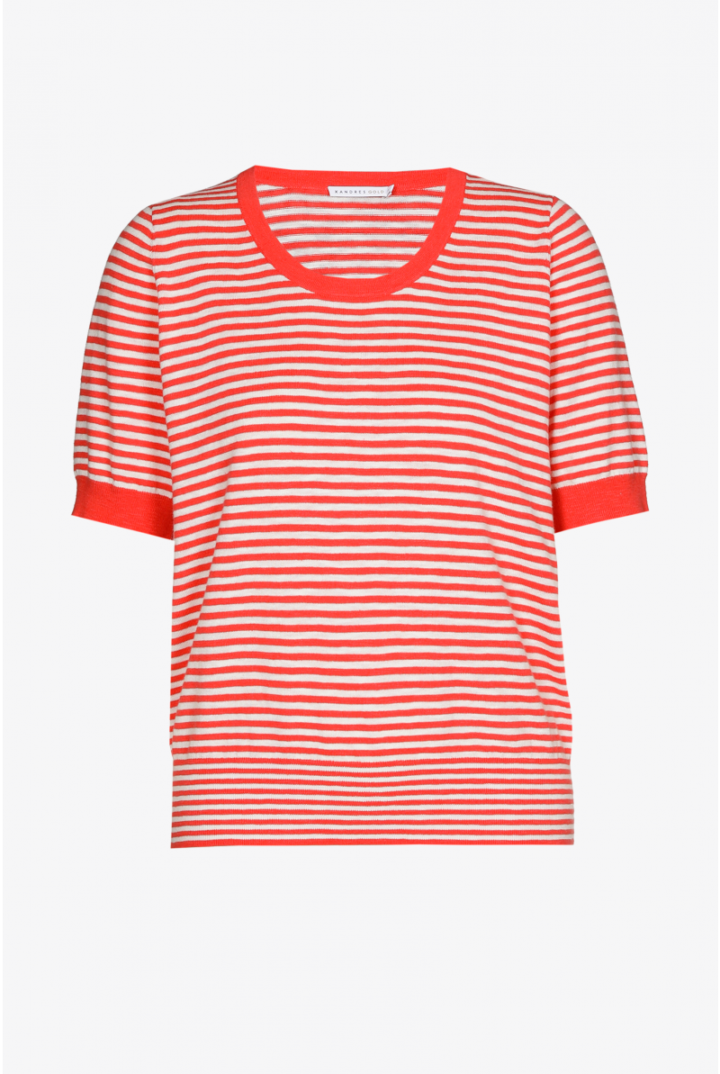 Jumper in jersey fabric with stripes