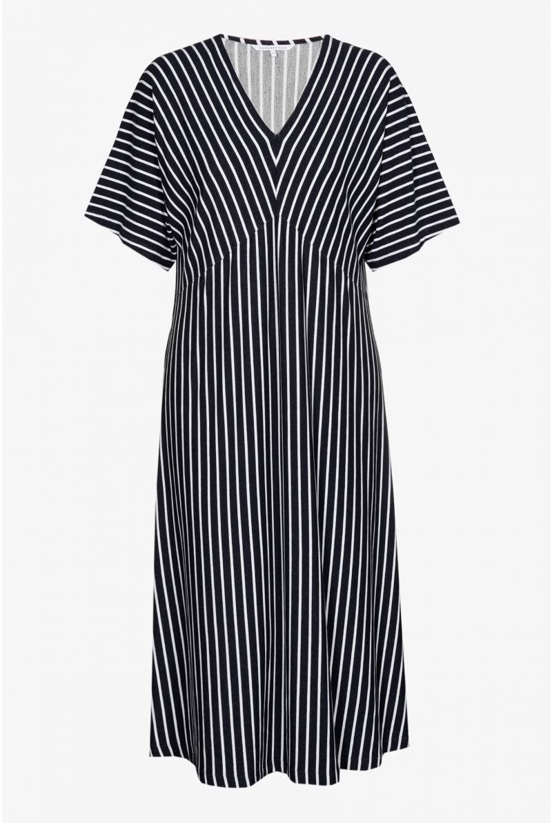 Robe rayée en jersey