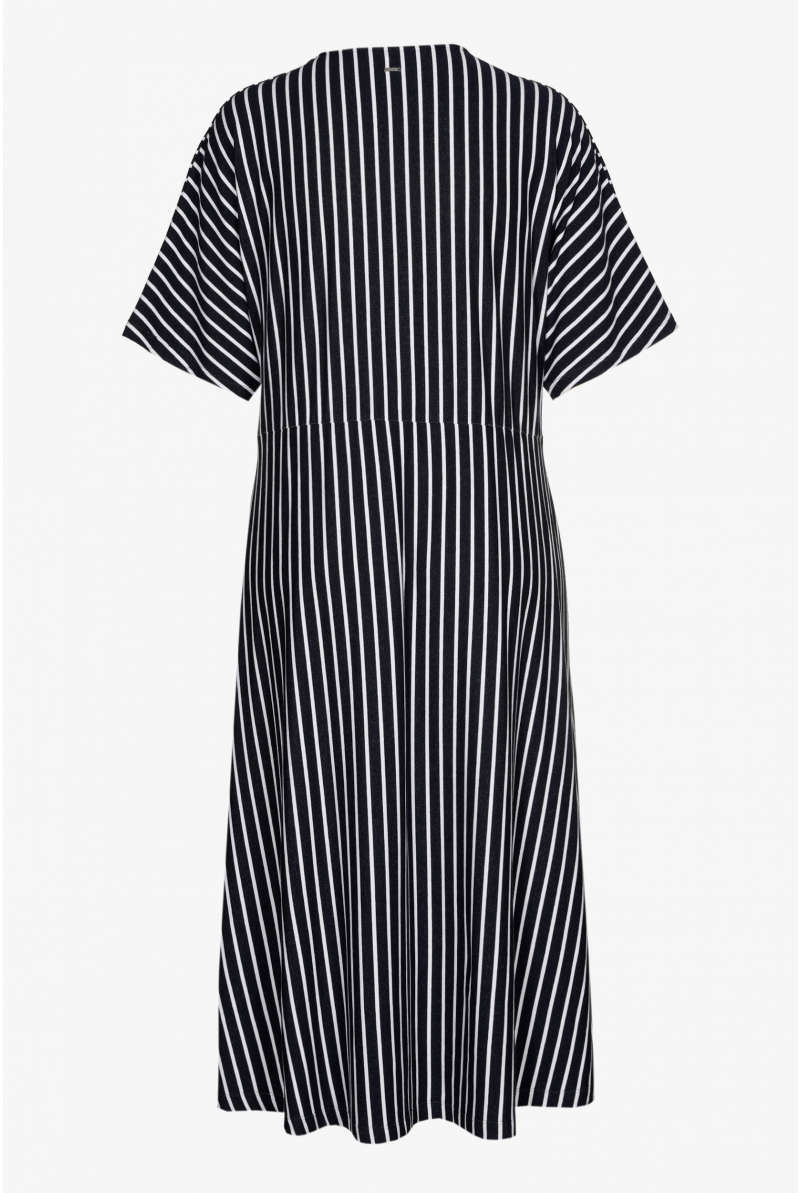 Robe rayée en jersey