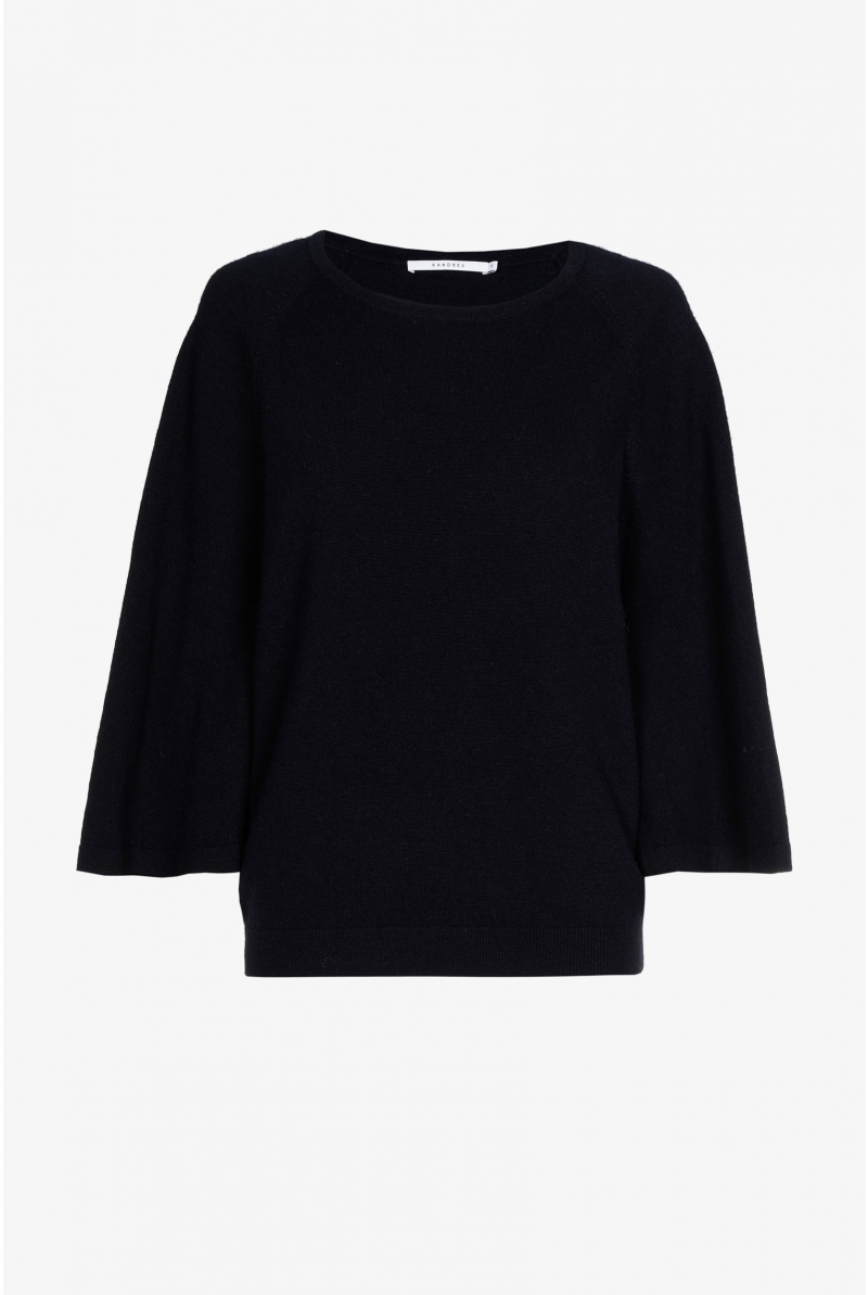 Pull en laine avec manches fendues