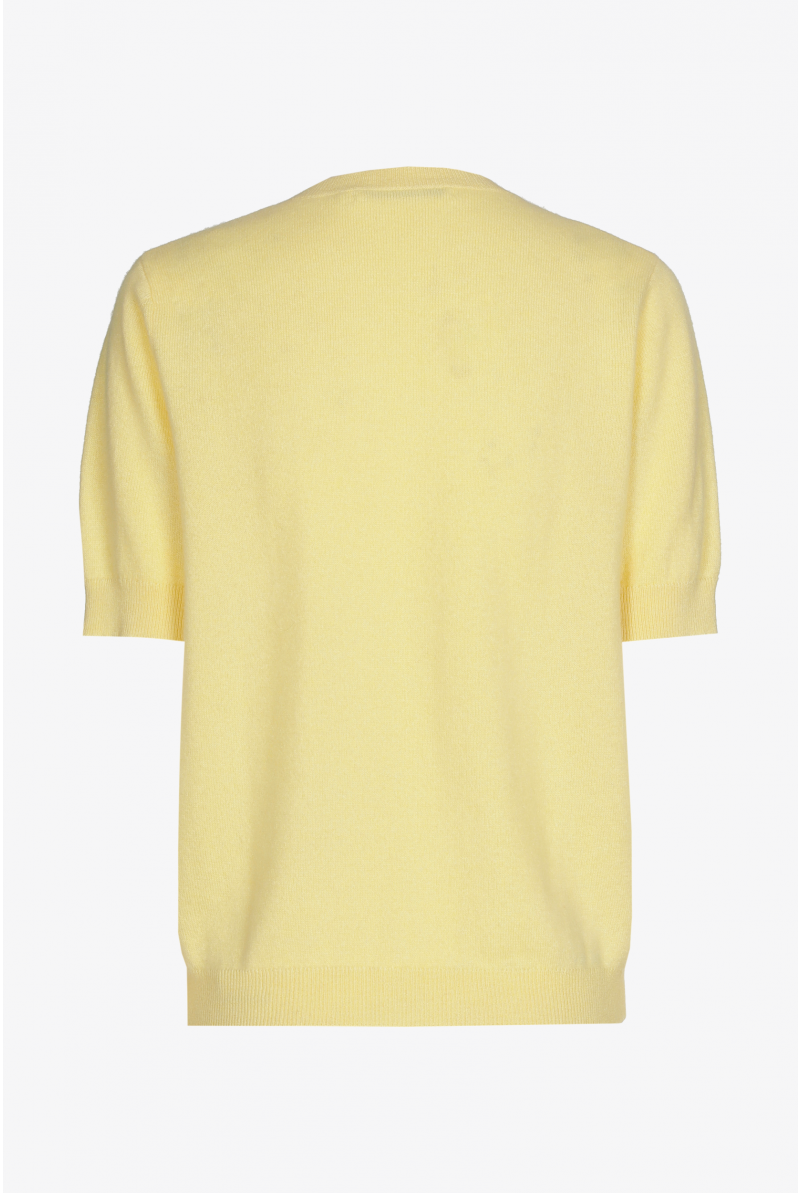 Trui in cashmere met korte mouwen
